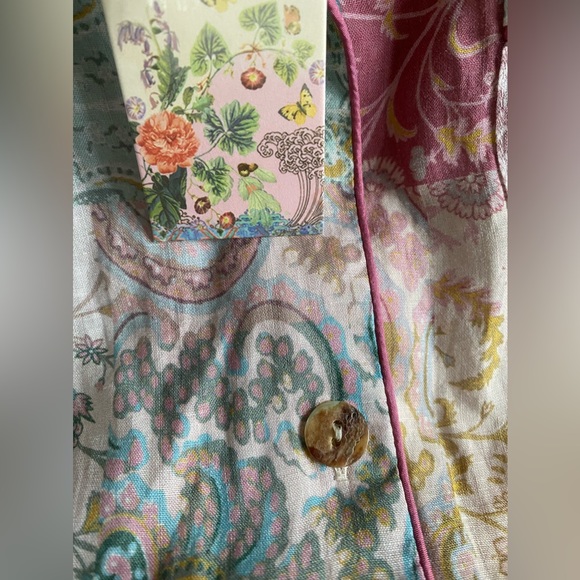 Johnny Was Workshop Marseille Garden Resort Shirt in Pink! - Picture 8 of 10